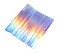Uonlytech Adesivo Decorativo in Cellophane Iridescente Per 50x100 Cm Pellicola Autoadesiva Arcobaleno Per Filtro Fotografico