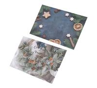 Uonlytech Adesivo Murale Natalizio Bifacciale Decorazione Per Sfondo Fotografico Per Feste Di Natale