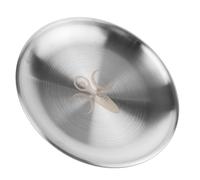 Uonlytech Altar Plate Rotondo Argento in Acciaio Inossidabile 14cm Piatto Cerimoniale per Astrologia Portagioie