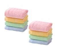 Uonlytech Asciugamani per Viso 8 Pezzi Colorati Assorbenti Morbidi e Spessi, Panni Multiuso per Viso e Bagno, Set Lavette Traspiranti per Scuola e Uso Quotidiano