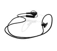 Uonlytech Auricolare con Tubo Acustico Trasparente Mono Cuffia Cablata Antiradiazioni per Uso Professionale Resistente e Facile da Fissare Camicia o Colletto Adatto Polizia Vigili e