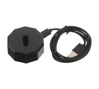 Uonlytech Base di Ricarica Nero e Base Antiscivolo Ampliata in Plastica con Cavo Rinforzato Resistente alle Piegature per Spazzolino Elettrico per Bagno