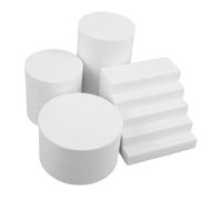 Uonlytech Blocchi Solidi per Fotografia Prodotti Sfondo e Posa per Gioielli Cosmetici e Accessori Decorazione Bianca per Creativi