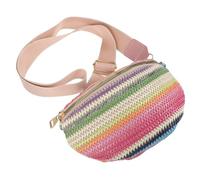 Uonlytech Borsa Cintura Donna Bohemian in PP Resistente Piccola Waist Pack per Sport e Viaggio Tracolla Larga per Hiking Bike e Uso Quotidiano Protezione Valori Antifurto Rosa
