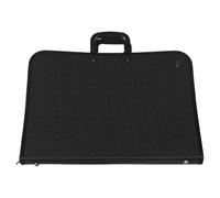 Uonlytech Borsa per Portfolio Artistico Nera in Poliestere Leggera e Portatile Scomparti Multipli per Pittura e Schizzi, per Disegno All'aperto
