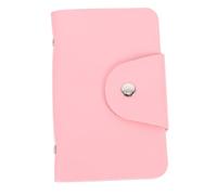 Uonlytech Borsa Porta Piastre per Stamping Unghie in Pu Rosa, Compatta e Portatile 20 Slot per Nail Art Stamping Lovers, Custodia Pratica per Piastre di Nail Art