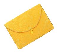 Uonlytech Borsa Portaoggetti Etnica Broccato Ricamato per Scritture Buddiste Morbida e Imbottita Pratica e Portatile per Viaggio e Ufficio Protezione Antischiacciamento