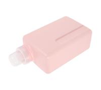 Uonlytech Bottiglia Ricaricabile per Detersivo 1000ml Erogatore a Pompa, Contenitore Quadrato in Pe Rosa Chiusura Ermetica, per Bucato e Detergenti Casa