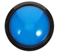 Uonlytech Buzzer Gioco Elettronico con Pulsante Grande e Luce LED Risponditore Digitale per Competizioni Pulsante Risposta Luminoso Blu Senza Batteria Cicalino Interattivo Colore Casuale