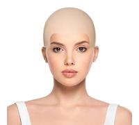 Uonlytech Cappello Calvo Realistico in Lattice Color Kaki, Facile da Indossare per Adulti, per Feste e Travestimenti di Carnevale