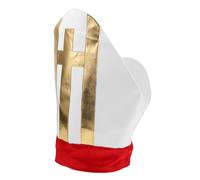 Uonlytech Cappello Costume Papa per Halloween Accessorio Clericale Leggero e Confortevole Copricapo Liturgico per Adulti per Recite Religiose e Feste Cosplay