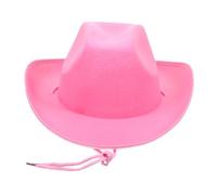Uonlytech Cappello Cowboy Western Regolabile Unisex con Stringa Cappello Cowgirl da Donna per Feste Carnevale e Cosplay Leggero e Resistente