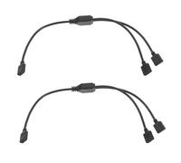 Uonlytech Cavo di Prolunga Argb 5v 3 Pin 1 a 2 per Scheda Madre Connettore Plastico e Metallo, Compatibilità Estesa e Design Plug And Play, Confezione da 2 Pezzi