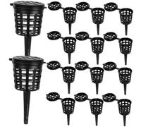 Uonlytech Cestini per Fertilizzanti Bonsai in Plastica Riutilizzabile Coperchio, Scatola di Copertura per Fertilizzanti da Giardinaggio, Mini Contenitori per Semina Automatica, Protezione