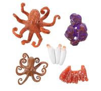 Uonlytech Ciclo di Crescita Polpo Realistico in Plastica Giocattolo Educativo Animale per Figura Morfologia Dettagliata per Studio del Ciclo Vitale