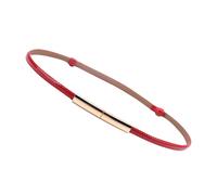 Uonlytech Cintura in Pelle Rossa da Donna Accessorio Elegante per Abiti da Festa Cintura Sottile per Spose e Damigelle per Eventi Formali