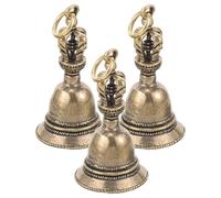 Uonlytech Ciondoli Campanelli in Ottone Vintage 3 Pezzi per Portachiavi e Decorazioni Fai da Te, Piccoli Pendenti Artigianali per Lavorazioni Manuali e Accessori Natalizi Pratici