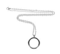 Uonlytech Ciondolo Galleggiante in Acciaio Resistente Con Medaglione Ricordo Per Bouquet Da Sposa, Ciondolo a Vite 25mm Con Vetro Trasparente, Collana Versatile Per Matrimonio e Ricordi Personali