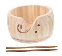 Uonlytech Ciotola per Filati con Design Creativo per Riporre Gadget Uncinetti e Strumenti per Tessitura e Lavori Maglia Lucidata con Superficie Liscia e Perforati per Estrarre Facilmente