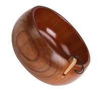 Uonlytech Ciotola per Filati in Legno Contenitore per Filati all Uncinetto da Lavoro Maglia da Scrivania