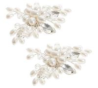 Uonlytech Clip Fermagli per Scarpe da Sposa con Pietre Decorative, Decorazioni Rimovibili per Tacchi Alti, Accessori Eleganti per Décolleté e Stivali, Set da 2 Pezzi per Eventi e Matrimoni