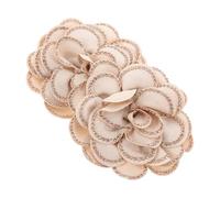 Uonlytech Clip per Scarpe Donna 2 Pezzi Fiore Color Caffè, Decorazione Staccabile con Pietre per Matrimonio Invernale Eleganza e Stile