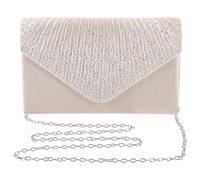 Uonlytech Clutch da Sposa e Pochette in Raso Strass per Matrimoni e Banchetti Borsa Elegante Compatta in Poliestere per Eventi Serali Accessorio per Donne e Feste