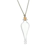 Uonlytech Collana con ciondolo a forma di biberon Felicis Felix Liquido ciondolo portafortuna Mini bottiglia di per gli amanti di HarryPotter