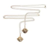 Uonlytech Collana con Ciondolo in Pietra Base di Olio Essenziale Design Forma di Foglia Gioielli da Donna per Occasioni Speciali Colore Casuale