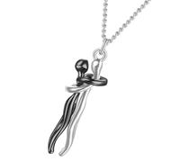 Uonlytech Collana in per Donna e Uomo Gioiello Testimone Accessorio per Feste per