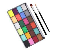 Uonlytech Colori Face Pigment Solubile per Cosplay e Trucco Kit Pittura Corpo con Pennarello Facile da Trasportare e Adatto Halloween e Festival