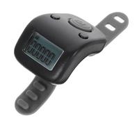Uonlytech Contavasche Nuoto Contatore Manuale Digitale Design Ricaricabile e Display Chiaro, Anello Contatore in Silicone Nero per Sport e Stadi