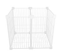 Uonlytech Contenitore in Filo Metallico per Congelatore a Pozzetto 2 Scomparti Base Antigelo Cestello Verticale per Organizzazione Alimenti e Verdure Ripiano Portaoggetti Resistente al