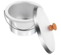 Uonlytech Contenitore Interno in Alluminio da 600cc per Scaldacera con Coperchio, Accessorio per Depilazione con Ceretta, Vaso Resistente al Calore per Uso Professionale e Domestico
