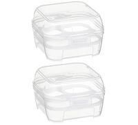 Uonlytech Contenitore Organizer con 4 Griglie Contenitore Organizer per Frigorifero Contenitore per La Conservazione del Frigorifero