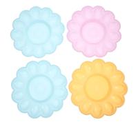 Uonlytech Contenitori per Uova in Plastico 4 Pezzi, Porta Uova Empilabile e Salvaspazio per Frigorifero e Sala da Pranzo, Design Compatto Colore Assortito Colore Casuale