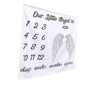 Uonlytech Coperta per Sfondo Fotografico Decorazione Angelica per Ragazzo Ragazza Ragazza Accessori per Fotografia per Shower e Battesimo