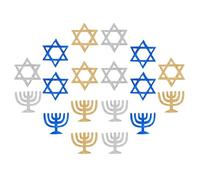 Uonlytech Coriandoli Decorativi Hanukkah 100 Pezzi in Carta Glitterata a Forma di Sei Punte per Decorazioni da Tavola Festive e Eventi Religiosi