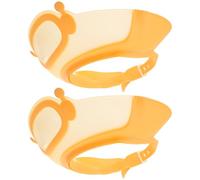 Uonlytech Cuffia da Doccia Regolabile per Ragazzo Ragazza, Visiera Protezione Occhi e Orecchie, Set da 2 Pezzi per Bagnetto e Viaggio, Morbida e Delicata sulla Pelle