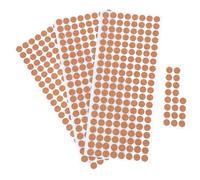 Uonlytech Cuscinetti Autoadesivi in Sughero Antiscivolo 500 Pezzi Cerchi Piatti Diametro 12Mm Spessore 1Mm Isolante Termico per Mobili Cucina e Sala da Pranzo Riduzione Rumore e