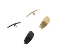 Uonlytech Cuscinetti Nasali in Titanio per Occhiali 2 Pezzi, Nasello Metallico Semplice Resistente, Accessori per Occhiali da Vista da Sole, Supporto Nasale Antiscivolo per Montature