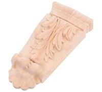 Uonlytech Decorazione Angolare in Legno Intagliato per Mobili Porte e Armadi Applique Artistica Stile Colonna Romana Non Verniciata per Arredamento Elegante Casa