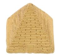 Uonlytech Decorazione Artistica Ornamento Unico e Facile da Pulire Miniatura Piramide in Resina Oro Alto Realismo per Casa e Ufficio
