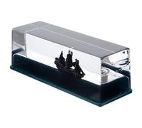 Uonlytech Decorazione per Scrivania Nave da Crociera Fluido Oscillante in Bottiglia, Fermacarte a Forma di Onda per Casa e Ufficio, Regalo di Compleanno