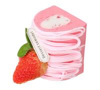 Uonlytech di Torta Finta Decorativa Rosa Torta Artificiale Realistica per Fotografia e Decorazione da Tavolo Ornamento per Festa e Cucina Materiale Didattico per