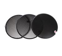 Uonlytech Diffusore Flash Nido d Ape in Lega di Alluminio, Controllo Direzione Luce e Messa a Fuoco per Studio Fotografico, Set Nero Molla di Fissaggio