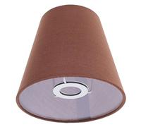 Uonlytech E14 Piccoli Paralumi in Lino Paralume in Tessuto Barile di Caffè Sostitutivo per Lampada da Tavolo da Paralume Decorativo Realizzato a Mano con Clip su Tessuto 5. 5X5. 5X5.
