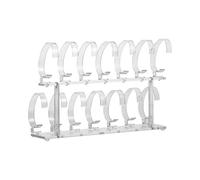 Uonlytech Espositore Rimovibile Acrilico per Trasparente e in Orologi Sicura Design Multi-booth Base Antiscivolo per Esposizione e Conservazione