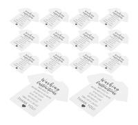 Uonlytech Etichetta di Lavaggio per Abbigliamento Guida Cura Retro Scrivibile, 300 Pezzi, Schede Istruzioni Lavaggio Magliette, Carta Bianca per Negozi di Abbigliamento e Piccole Imprese