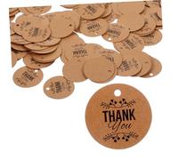 Uonlytech Etichette Rotonde di Carta Kraft Spago, Set da 200 Pezzi, Etichette Regalo Ecologiche per Bomboniere, Biglietti di Ringraziamento e Confezioni Regalo per Artigianato e Feste